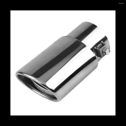 Stainless Steel Car Exhaust Tip 2.1In To 1.5In Universal Pipe Modification Tail Throat (Silver)