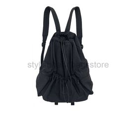 Tasarımcı Çanta Sırt Çantası Stili 2023 Yeni Naylon Kadın Çantası Gençlik Drawstring Orta Menzil Kore Öncesi Omuz Bagbackpackstylishhandbagsstore