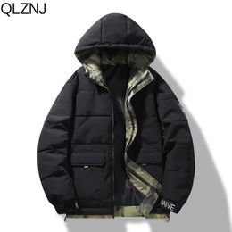 Men's Down Parkas Mens Parka Hooded Windproof Winter Bubble Coat Male Streetwear Oversize Cotton Padded Quilted Jacket Casual Outwear Y2k Clothes 230815