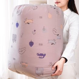 Storage Bags Bag Bundle Mouth Drawstring Household Large Transparent Quilt Dormitory Dust-proof And Moisture-proof Clothes