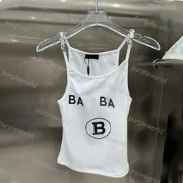 Womens Tank Top Sleeveless Embroidered Letter Print T Shirt Sexy Beach Waistcoat Holiday Top