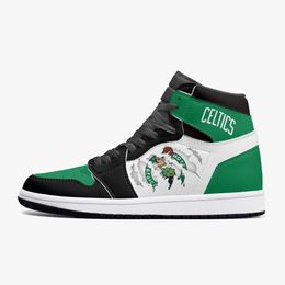 DIY Classic Black Green Colour Matching Men's and Women's Basketball Shoe Casual Shoe Popular Fashion Versatile 00025DKR