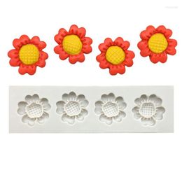 Baking Moulds Sunflower Silicone Sugarcraft Mould Resin Tools Cupcake Mould Fondant Cake Decorating