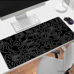 Mouse Pads Wrist Computer Mouse Pad Liquid Mousepad 900x400 XXL Black White Large Mouse Mat Carpet Desk Mat Keyboard Pad R230819