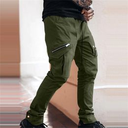 Men's Pants 2023 Side Pockets Cargo Harem Zipper Black Hip Hop Casual Male Joggers Trousers Fashion Streetwear