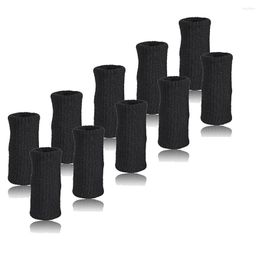 Knee Pads 10Pcs Finger Brace Splint Sleeve Thumb Support Protector Elastic Breathable Stabilisers For Basketball Golf