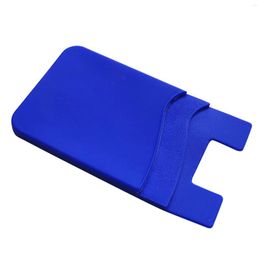 Card Holders Universal Cash ID Holder Silicone Protective Stick On Portable Double Pouch Phone Back Storage Accessories Soft Replacement