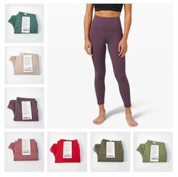 Leggings 2023 Yoga wear LL highwaisted yoga pants flexible hip lift women's pushup fitness leggings Running training 22 colors 3XL