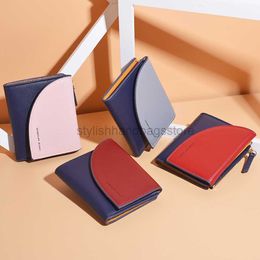 Wallets 2021 Fashion Design Coin Wallet Women's Short Wallet Korean Personalized Zipper Small Coin Wallet Card Clip Stockstylishhandbagsstore