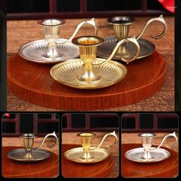 Candle Holders Taper Holder With Finger Retro European Style Candlestick For Burning Party Decoration Altars Gifts B03E