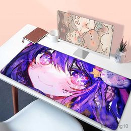 Mouse Pads Wrist Hoshino Ai Mouse Pad Gaming Oshi No Ko Mausepad Deskmat Keyboard Computer Accessories Non-slip Mat Mousepad Mats R230819