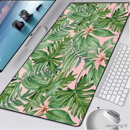Mouse Pads Wrist Banaan Blad Anime Mouse Pad Desk Pad Gaming Accessories Ratn XXL Computer Keyboard Mat R230819