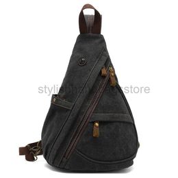 designer bag Backpack Style 2023 New Canvas Chest Bag Large Capacity Casual Men's One Shoulder Messenger Multifunctional Backpackbackpackstylishhandbagsstore