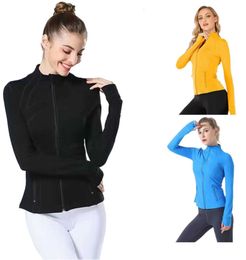 Yoga define Jacket Women define Workout Sport Coat Fitness winter Jacket Sports Quick Dry Activewear Top Solid Zip Up Sweatshirt Hot Sell