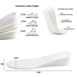 Shoe Parts Accessories 15cm 25cm 35cm Invisible Height Increase Insoles Lift Taller Orthopedic for Shoes Feet Camping Hiking Sports 230818