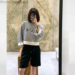 Women's Sweaters 2022 New Autumn Striped Hoodies Women's Sweaters Long Sleeve Loose Hoodie Sweatshirt Jumper Cotton Pullovers Casual Over size Coat Z230819