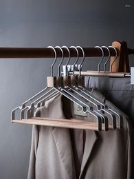 Hangers Clothes Hanger Original Beech Iron Metal Adult Trousers Multi-Functional Wardrobe Storage Furnishings Decorations