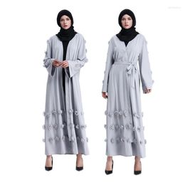 Ethnic Clothing Luxury Islamic For Women Appliques Moroccan Kaftan Dubai Open Abaya Muslim Cardigan Kimono Hijab Big Size Robe Turkish