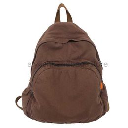 designer bag Backpack Style Youth Leisure Cotton Canvas School Book Cute 2023 Women's High Street Simple Travel Soft Fabric Daily backpack stylishhandbagsstore