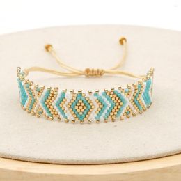 Link Bracelets Bohemian People's Retro Ethnic Style Rice Bead Weaving Simple Fashion Manufacturer Direct Selling Couple Jewelry Bracelet