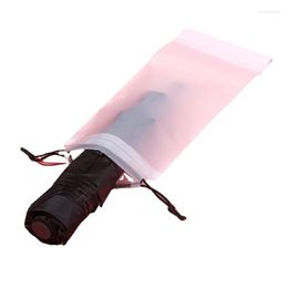 Storage Bags Folding Umbrella Bag Waterproof Bundle Pocket Anti-wet Carry-on Cover Travel Transparent Drawstring