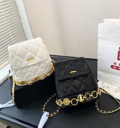 Designer backpack designer travel bag Luxury CC backpack shoulder bag crossbody bag women wallet Designer mini Backpack luxurys handbags With pendant19*16cm