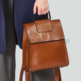 backpack 100% genuine denim leather for women's design women girls top-level school bag Mochila caitlin_fashion_bags