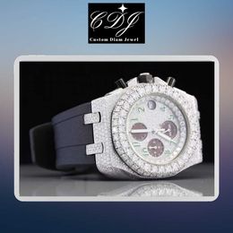 Ap Watches Aps Factory Full Mosonite Diamond High Brand Handmade Setting Band Iced Male Female Fashion Jewellery Quartz WatchZTFS