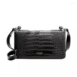 Evening Bags Shoulder Bag Women's Leather Quality Cowhide Crocodile Pattern Handbags Designer