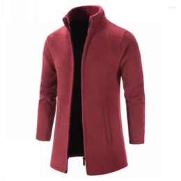 Men's Sweaters Winter Men Warm Chenille Sweater 2023 Mens Thick Velvet Sweatercoat Male Casual Knitted Cardigan Long Windbreaker M-3Xl