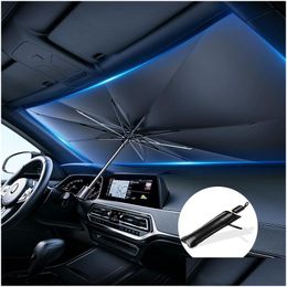 Car Sunshade Windshield Sunshades Interior Protector Accessories Part Parasol Umbrella Front Ers Sun Protection Product Drop Deliver Dhzgs