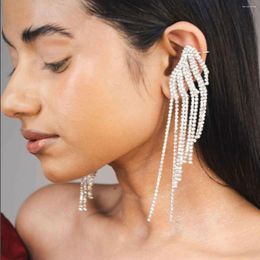 Dangle Earrings Spring Metal Rhinestone Geometric Tassels Bridal Wedding Dinner Luxury Jewelry Women's Elegant Accessories