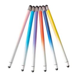 Silicone Tips Gradient Stylus Pen Capacitive Touch Screen For Universal Mobile Phone Tablet iPod iPad cellphone For iPhone 15 14 13 12 Samsung S23 S22 Tablet LG Phone