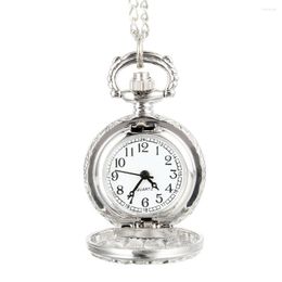 Pocket Watches Fashion Vintage Quartz Watch Alloy Flowers Butterfly Women Lady Girls Necklace Pendant Sweater Chain Clock Gifts XIN-Ship