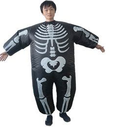 Inflatable Halloween Skeleton ghost Cartoon character Mascot Costume Advertising Adult Fancy Dress Party Animal carnival prop