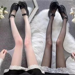 Women Socks Sexy Ultra-thin Pantyhose Tights Seamless Mesh Fishnet Stockings Summer Nylon For Lingerie Female Hosidery