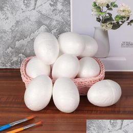 Party Decoration 50Pcs 6Cm Durafoam Eggs Styrofoam Diy Easter Egg Crafts Foam Drop Delivery Home Garden Festive Supplies Event Dhojv