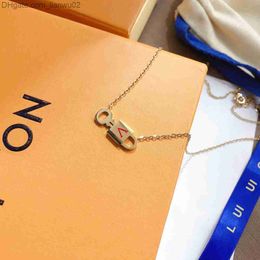 Pendant Necklaces Premium Style Jewelry Necklaces Luxury Womens Lock Necklace Exquisite 18k Gold Plated Long Chain Classic Popular Brand Z230819