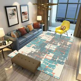 Carpets Geometry Carpet Square Anti-Skid Area Floor Mat 3D Rug Non-slip Dining Room Living Soft Bedroom 06