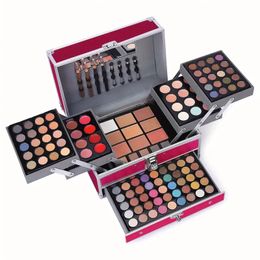 All In One Makeup Gift Set Kit, 132 Colours Makeup Kits, Includes 94 Eyeshadow, 12 Lip Gloss, 12 Concealer, 5 Eyebrow Powder, 3 Face Powder, 3 Blush