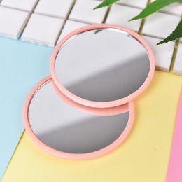 Compact Mirrors CSHOU43 Portable One Sided Mini Pocket Makeup Mirror Cosmetic Compact Metal Mirrors Color Random Dia 7cm Color Randomly 230818