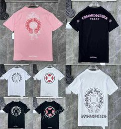 2023Mens Classic t Shirt Heart Fashion Ch High Quality Brand Letter Sanskrit Cross Pattern Sweater T-shirts Designers Chromes Pullover Tops Cotton Tshirts 1sfiP6TF