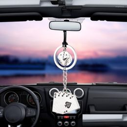 Interior Decorations Bemost Car Pendant Poker Mobile Decoration Charm Rear View Mirror Hanging Ornaments Accessories Gifts1 Drop Del Dhbms