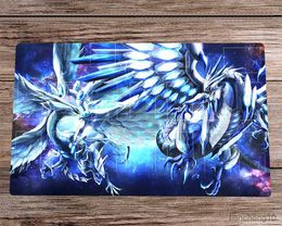 Mouse Pads Wrist Playmat Blue-Eyes Chaos White Trading Card Game Mat Desk Pad Anime Mouse Pad Bag 60x35cm R230819