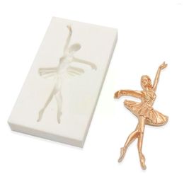 Baking Moulds Angel Dancing Girl Ballet Dancer Silicone Mould Sugarcraft Chocolate Cake Fondant Decorating Tools Cupcake L1W1