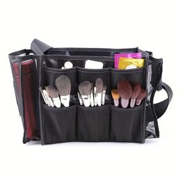 Portable Mesh Travel Makeup Bag, Large Capacity Storage Bag, Multifunctional Comestic Bag & Travel Accessories