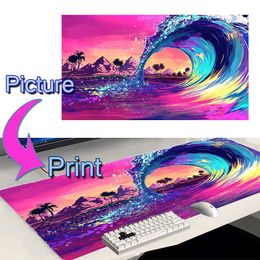 Mouse Pads Wrist Custom Mouse Pad Shiopping Mousepad Anime Accessories Desk Mat Pink Sublimation Extended Pad 120x60 White Black 90x40 R230823