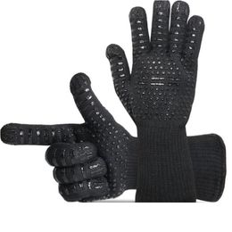 Oven Mitts Bbq Gloves High Temperature Resistance 500 800 Degrees Fireproof Barbecue Heat Insation Microwave Drop Delivery Home Garden Dhs78