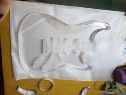 Guitar Top Quality Qshelly Custom Unfinished Transparent Acrylic St/tl Only Guitar Body for Electric Guitars Musical Instruments Shop