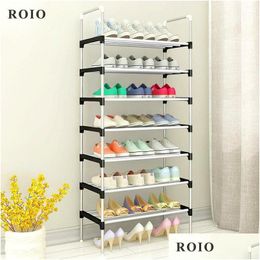 Clothing Wardrobe Storage Mtilayer Shoe Cabinet Easy To Instal Shoes Shelf Organiser Space-Saving Stand Holder Entryway Home Dorm D Dhuzk